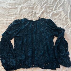NWT Eva Franco Lace Women’s Top - Teal